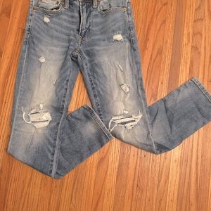 Distressed jeans